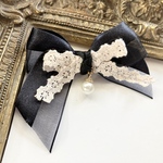 送料無料♡プチプラ♡オーガンジーパールミニリボンクリップ♡