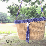 麻紐×ペイズリー☆ショルダーbag