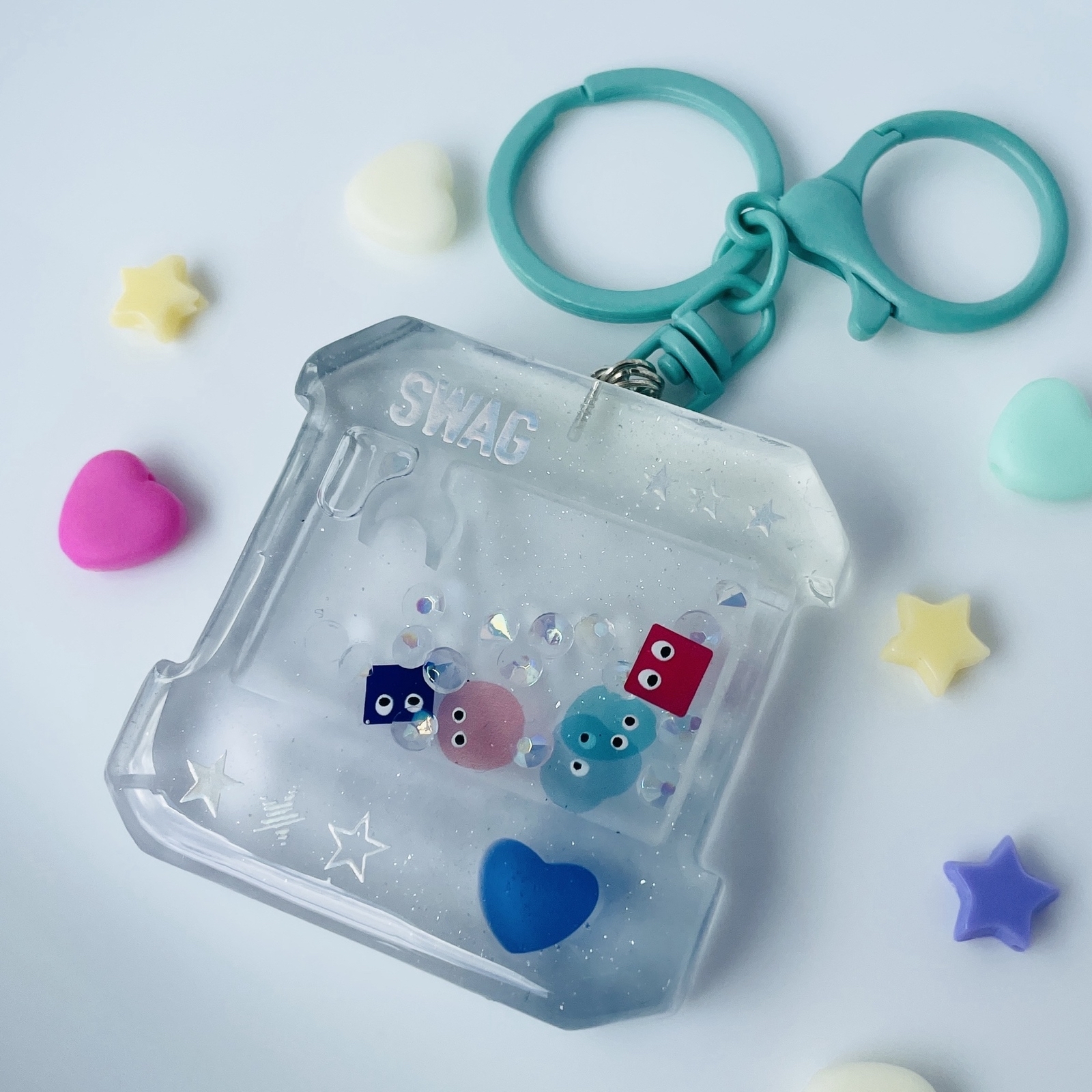 クレーンゲーム型キーホルダー シャカシャカ オイル入り