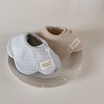 mini dot knit bib                        ベビースタイ　出産祝い　ビブ　よだれかけ　もくもくスタイ　男の子　女の子　韓国　ナチュラル　ニット　リブ　ドット