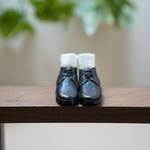 【六分の一男子図鑑サイズ】Men'sソックスシューズ（クラシカルブラック）