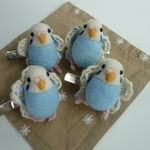 セキセイインコのコサージュ