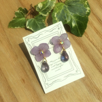 むらさき紫陽花雫イヤリング