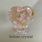 新入荷！　桜瑪瑙　ハート　置物　握り石　天然石