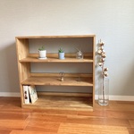 ３段シェルフ　ダークウォルナット  本棚 /ブックシェルフ/ラック/収納