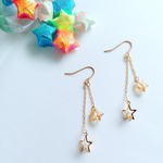 キラキラ星と立体星のピアス★