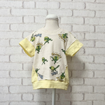 在庫処分セール【100size】型落ちTシャツ　襟巻きトカゲ柄