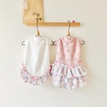 小さなウサギがかくれんぼなお洋服(ピンク)　犬服(送料込み価格)