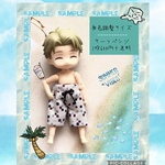 【身長調整サイズ用】ねんどろいどどーる　服　ウエストがゴムのサーフパンツ　白色　no.73