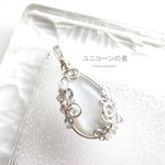 グレームーンストーンペンダント（ワイヤージュエリー☆ワイヤーアクセサリー☆ワイヤーラッピング天然石ネックレス☆KuthumistyleⓇ☆クツミスタイル）