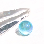 🐲💙青い空と竜の石💙🐲アクアオーラクオーツ丸玉
