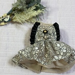 試作品モニター様価格　S お花のレースのドレス　マジックテープ　うさぎハーネス　うさぎ服　うさぎドレス　うさぎ女の子　1キロくらいのうさぎさん向け