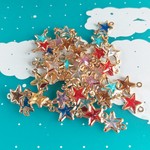 再販３✩２０個mix　星型コネクタ/アクリルパーツ　色彩屋吉宗