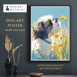 【天犬戯舞 - シーズー犬の子犬 No.3】夏・テントウムシ・子犬・うちの子記念日・ペットロス・アートポスター・犬の絵・犬のイラスト