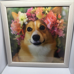 コーギー犬のミニガーゼハンカチ