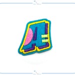 ES99-A アップリケ 刺繍 アルファベット デザイン イニシャル ハンドメイド 材料 インポート アイロン ワッペン リメイク アレンジ