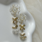 揺れるflower pierce/earring