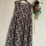 Summer flower💠ノースリーブ切替ワンピース👗~pink~