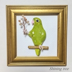 ※エール様専用※　サザナミインコ（石塑粘土作品）