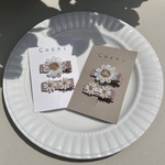 ◸ 2点set hair clip◿     kids & baby hair accessory       お花モチーフ　くすみカラー　髪留め　ヘアピン　ヘアクリップ　赤ちゃん　ギフト　