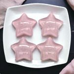 デコパーツ アクリル 星 キラキラ 4個 ハンドメイド 手芸 材料 インテリア 素材 ヘアアクセサリー pt-2467 ピンク