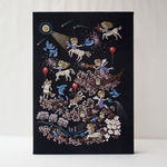 刺繍 インテリア アート 桜 子ども 妖精