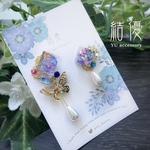 和風・和菓子仕立ての蝶/ピアス/ノンホールピアス