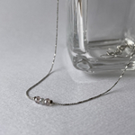 twinkle necklace -silver-
