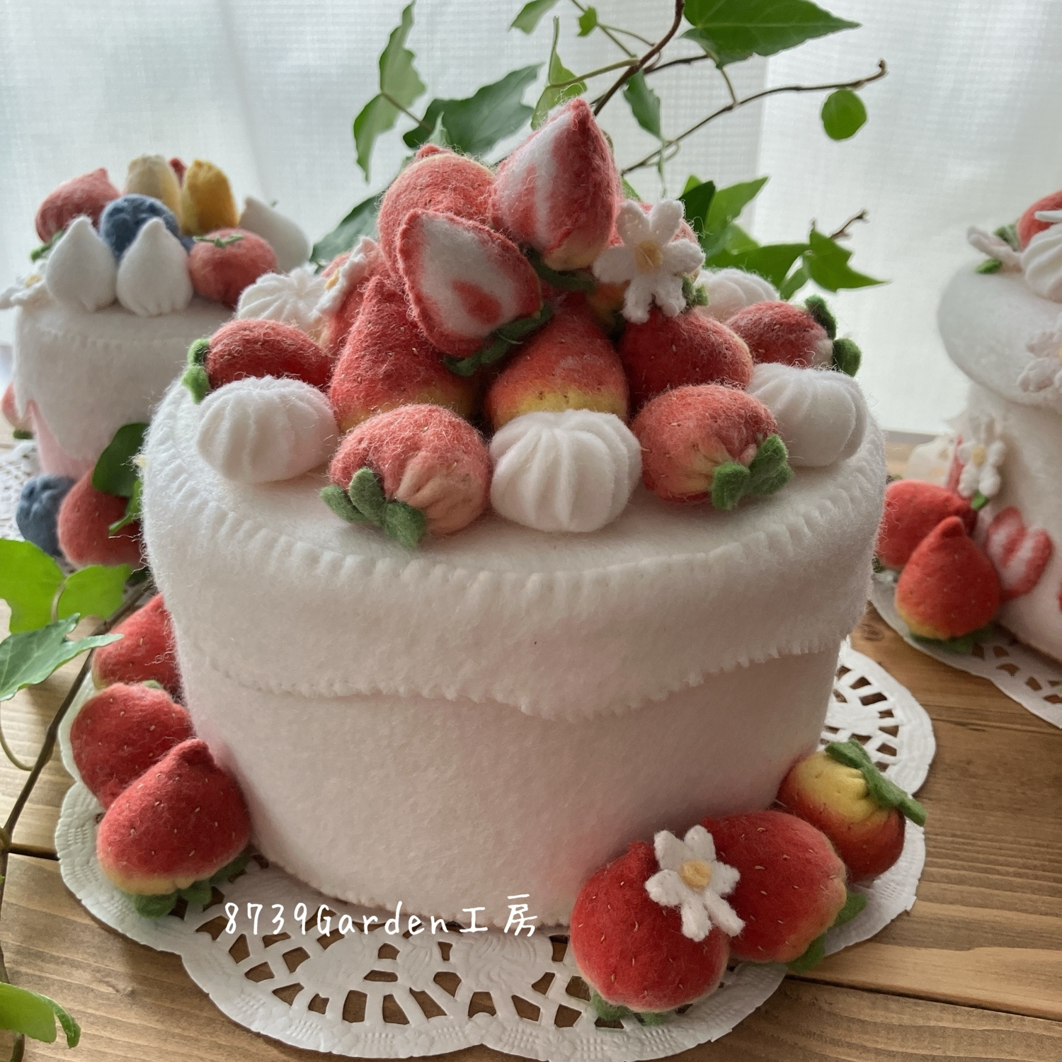 🍓フェルトケーキB-46 - 8739Garden工房 | minne 国内最大級の