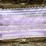 送料無料♡お試しセット【50cm×4色セット♡幅25mm〜30mm】パープルゆめかわりぼん♡リボン♡推し活⭐️お洋服♡小物やヘアリボンアクセサリー作りにも♡