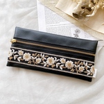 【インド刺繍リボン】ハンドメイド　ペンケース　ポーチ