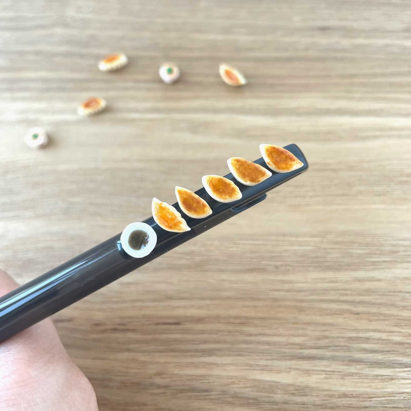 餃子デザイン ボールペン 本体 ミニチュアハイボール ミニチュアフード 0.5