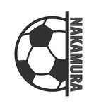 オーダー名前ステッカー　サッカーボール名入れ　サッカーボールステッカー