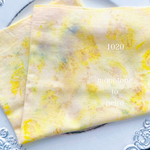   [バンドルダイ] 草木染め 花束染め 刺し子　刺し子布　さしこふきん　染め晒し　染め晒　晒し　刺し子布　布 刺し子晒 1020