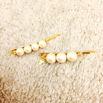simple コットンパールピンset