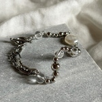 une une bracelet / クリア うねうね チェーン ブレスレット
