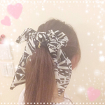 使い方色々☆スカーフりぼんシュシュ