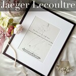 やよい様専用＜1949 広告＞ Jaeger Lecoultre ジャガールクルト ポスター  ヴィンテージ アートポスター フレーム付き インテリア バラ おしゃれ かわいい 壁掛け レトロ 黒