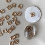 20pcs ゴールド フラワー お花 貼り付けパーツ コネクター チャーム ネイルにも🙆‍♀️