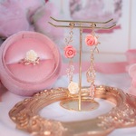 新作＊デザフェス事後通販　憂の庭　イヤリング　or ピアス　選べる金具　パーティ　結婚式　