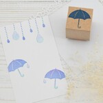 かさのはんこ（横から） 6月のはんこ