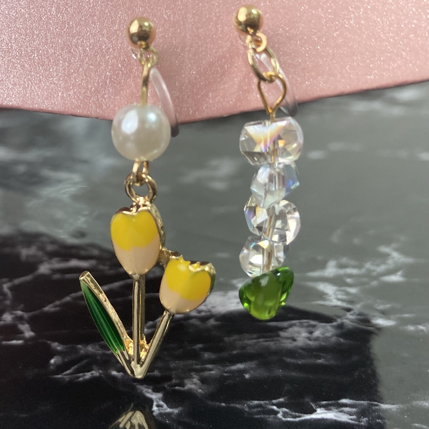 チューリップ - イヤリング・ノンホールピアスの人気通販 | minne