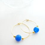 再♡神の石 ♡ブルーメノウ♡天然石リングsピアス