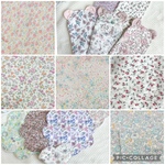 s.m.s.i_n様専用♡くま耳ハーフハンカチ、お花ハンカチ