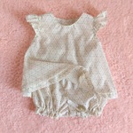 コットンボイルのチュニック&かぼちゃパンツ