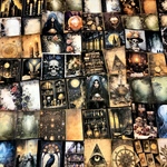 (再販×3)ファンタジー🦇Witchcraft＊ミニジャーナルページ＊コラージュ素材＊ジャンクジャーナル