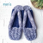 men'sシンプル浴衣とネイビー♡(男性用SM)ふんわり鼻緒の布ぞうり　布草履