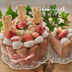 🍓🍒🥝フェルトのフルーツシャルロットケーキ　B-20