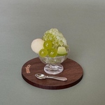 ミニチュア　かき氷　メロンミルク