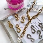 ☆再入荷【1pc】ステンレスビッグフック　ゴールド